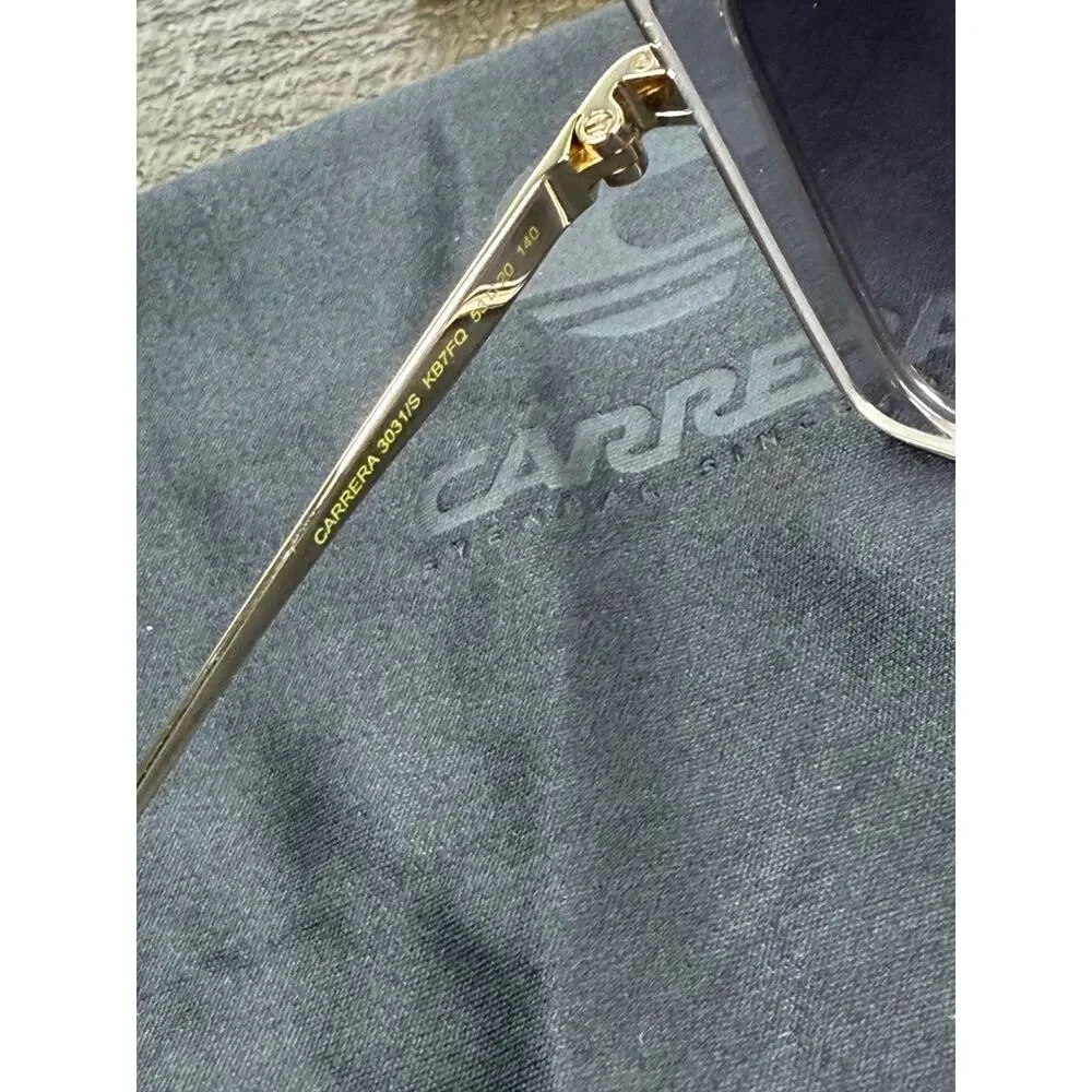 Carrera 3031/S Womens Sunglasses Grey Gold Mirror KB7FQ New Retail MSRP $190